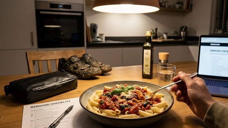 carboloading REBOUND voorbereiding vrijdag pasta koolhydraten gravelrijder checklist