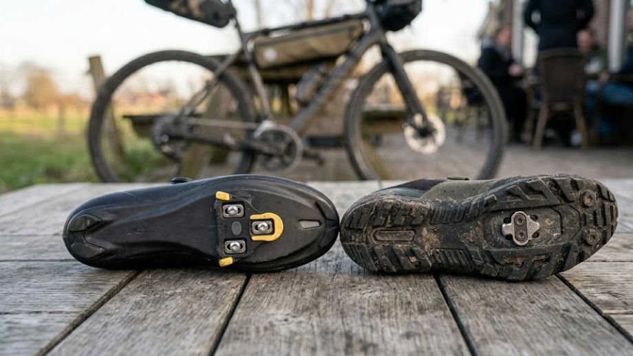 gravelschoenen kopen loopbaarheid SPD verzonken plaatje versus SPD-SL uitstekend racefietsschoen verschil
