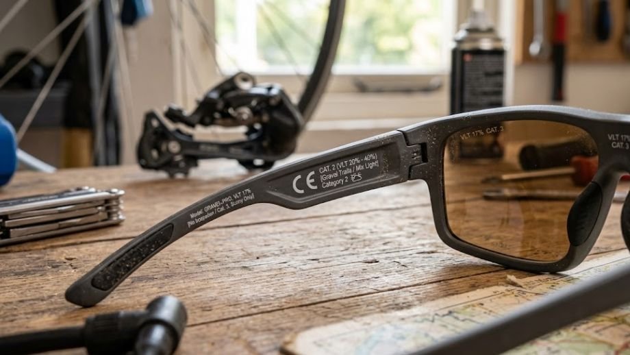 VLT categorie fietsbril lens CE markering: zo check 
je of je lens geschikt is voor gravel bospaden
