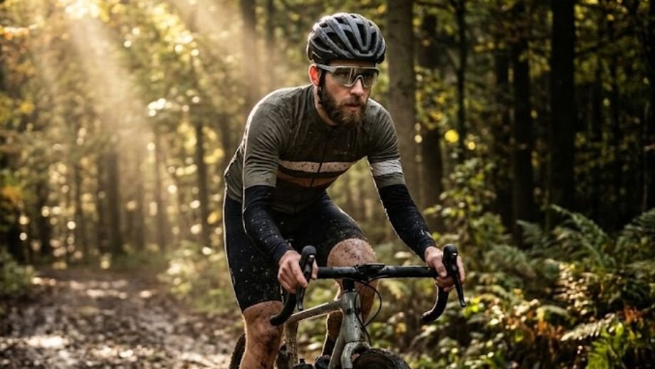 beste fietsbril gravel 2026 fotochromatisch wisselend licht gravelrijder bospad zonnestralen modderig pad