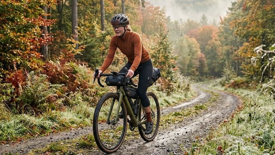 merinowol fietskleding gravelbike gravelrijder thermoregulering geurbestendig meerdaagse rit Ardense bosweg herfst dauw